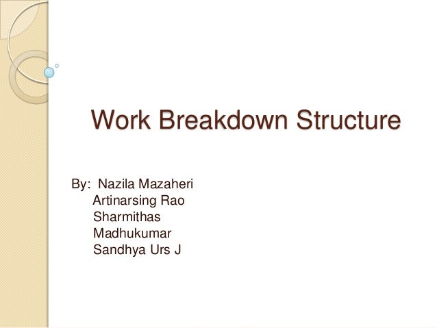 software work breakdown structure template